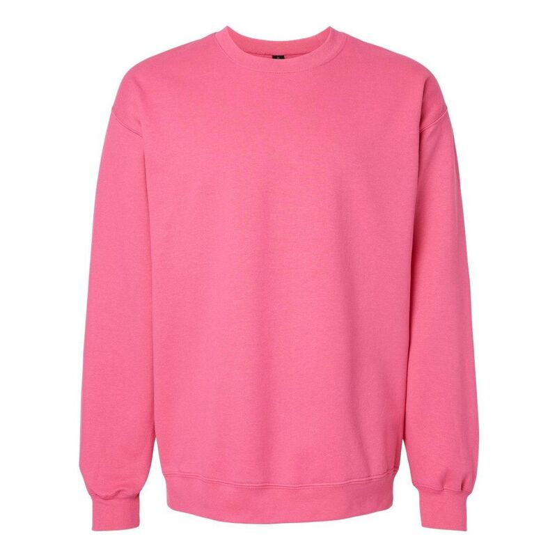 ギルダン メンズ アウター ニット・セーター クルーネック スウェット シャツ Gildan Softstyle Crewneck Sweatshirt Pink Lemonade ピンク|ReVida 店
