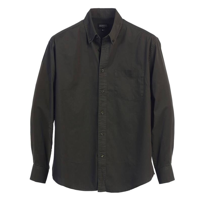 ジョベルティ メンズ トップス Tシャツ オックスフォード コットン Gioberti Men's 100% Cotton Long Sleeve Casual Twill Oxford Shirt Olive オリーブ