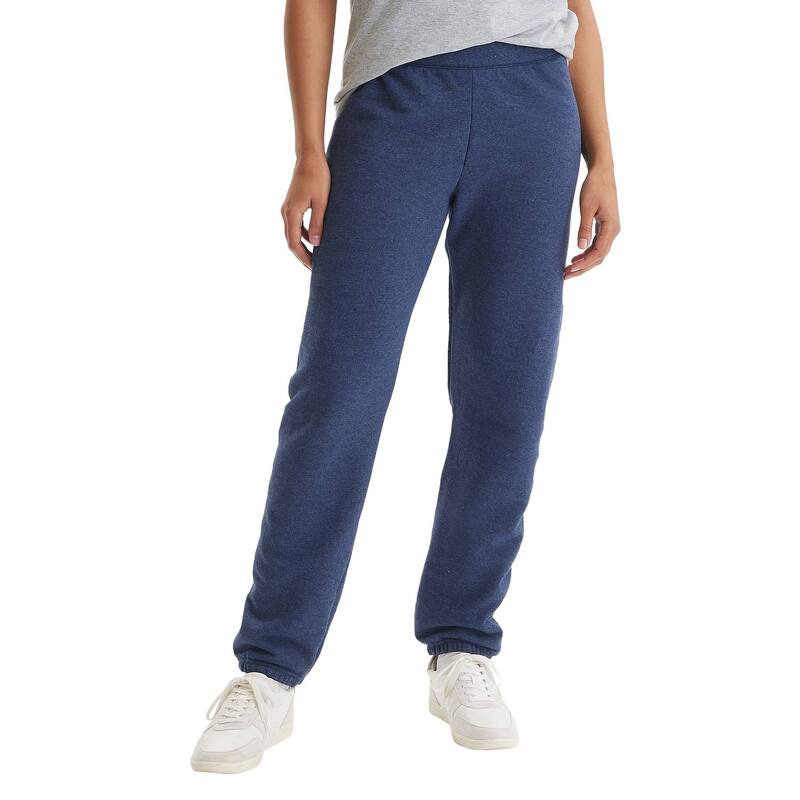 ヘインズ レディース ボトムス カジュアルパンツ スウェットパンツ フリース Women's Hanes Cinched-Cuffleece Sweatpants Navy Heather ヘザー
