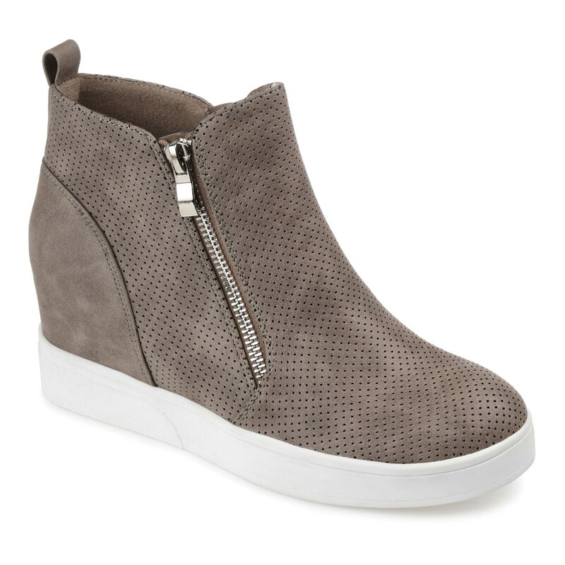 ジュルネ コレクション レディース シューズ スニーカー Journee Collection Pennelope Women Hidden Wedge Shoes Taupe トープ