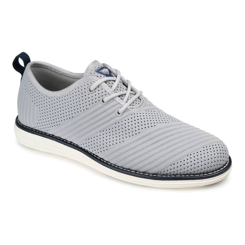 バンス メンズ シューズ オックスフォード ニット Vance Co. Novak Men's Knit Casual Shoes Gray グレー