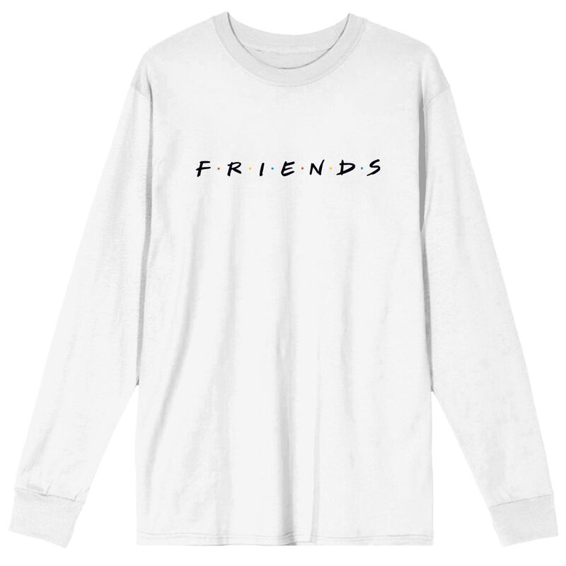 アニメ人となり メンズ トップス ティーシャツ ロゴタイプ Licensed Character Men\u0027s Friends Logo Tee White 白いこと メンズファッション-Tシャツ・カットソー