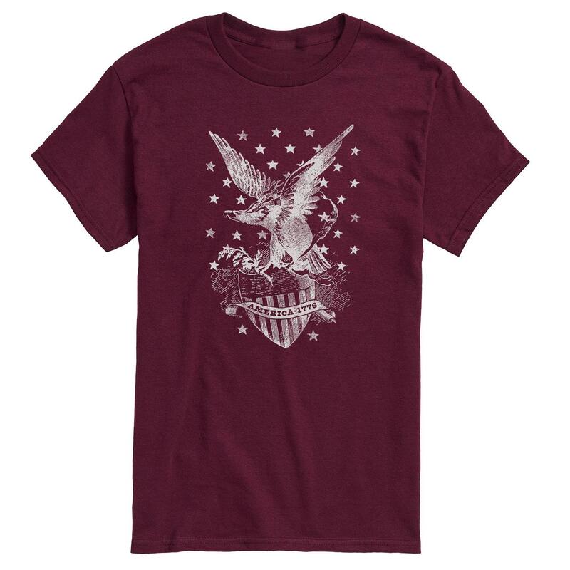 アニメ人となり メンズ トップス プルオーバー グラフィック Licensed Character Men\u0027s America Eagle Stars Graphic Tee Red 赤いこと