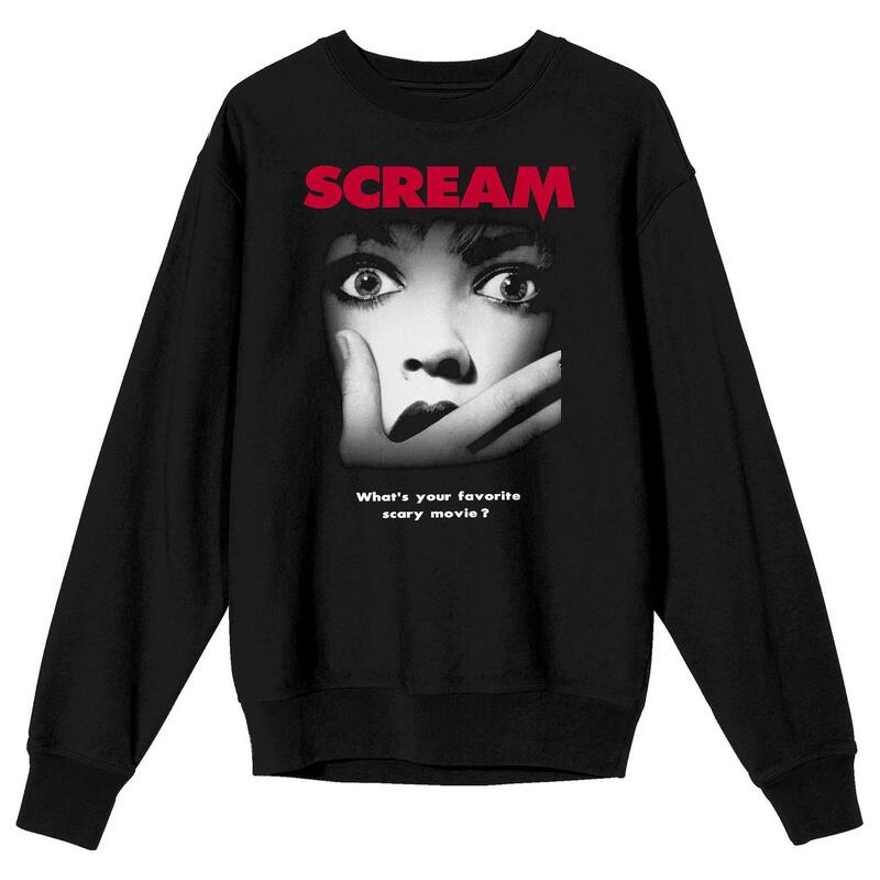 アニメ人となり メンズ トップス ティーシャツ グラフィック Licensed Character Men\u0027screamovie Poster Long Sleeve Graphic Tee Black 黒いこと メンズファッション-Tシャツ・カットソー-トップス
