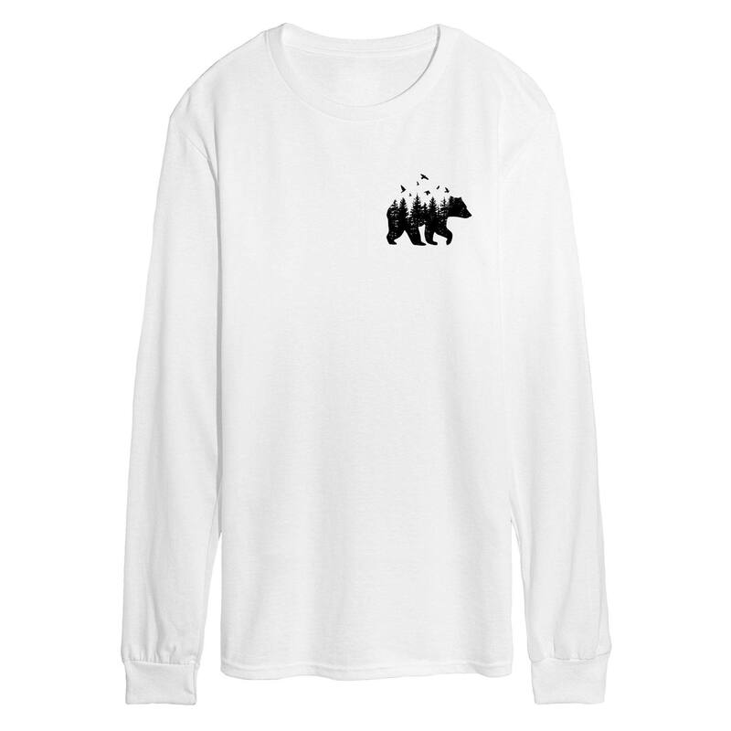 アニメキャラクター メンズ トップス Tシャツ グラフィック Licensed Character Men's Forest Bear Long Sleeve Graphic Tee White ホワイト
