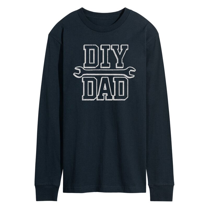 アニメ人となり メンズ トップス ティーシャツ グラフィック Licensed Character Men\u0027s DIY Dad Long Sleeve Graphic Tee Navy 米国海軍 メンズファッション-Tシャツ・カットソー