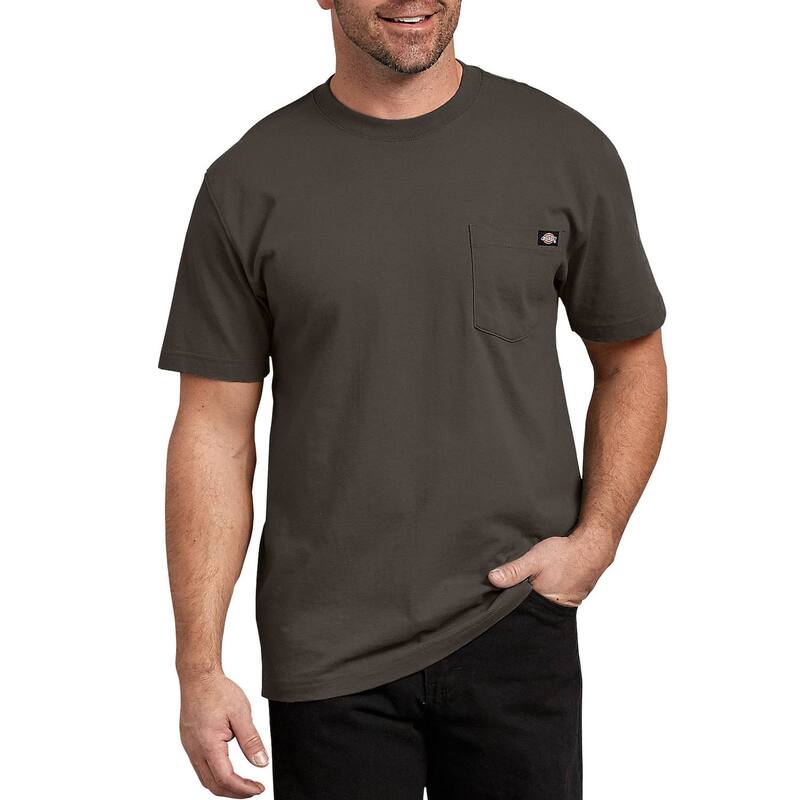 ディッキーズ メンズ トップス Tシャツ クルーネック Men's Dickies Heavyweight Crewneck Tee Black Olive ブラック