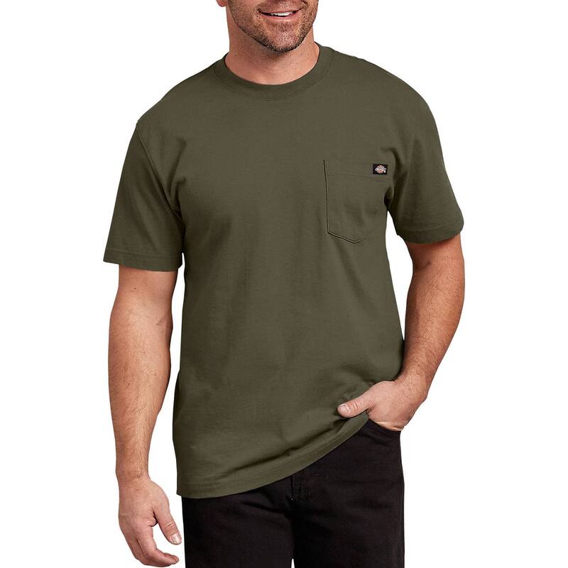ディッキーズ メンズ トップス Tシャツ クルーネック Men's Dickies Heavyweight Crewneck Tee Military Green グリーン