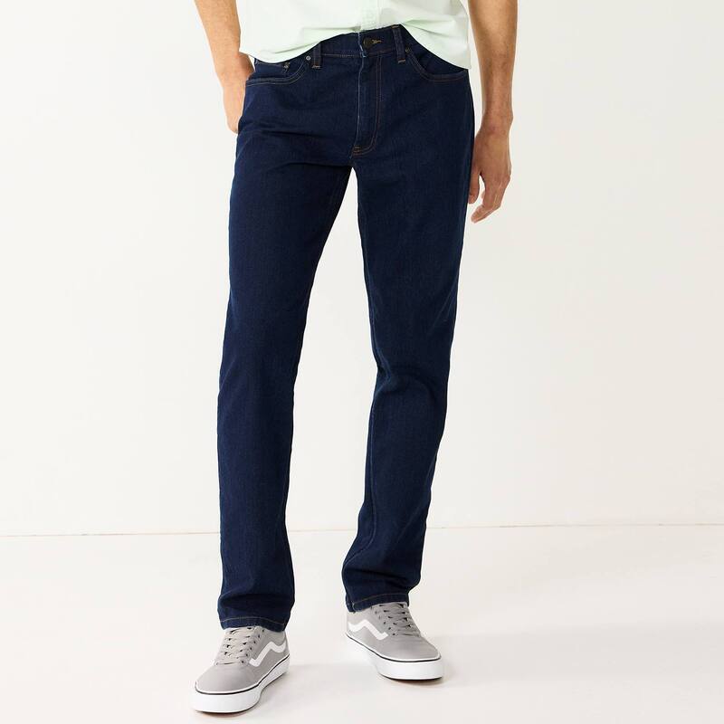 ソノマ メンズ ボトムス デニムパンツ ジーンズ Men'sonoma Goods For Lifeveryday Regular Straight Fit Jeans Rinse｜ReVida 店