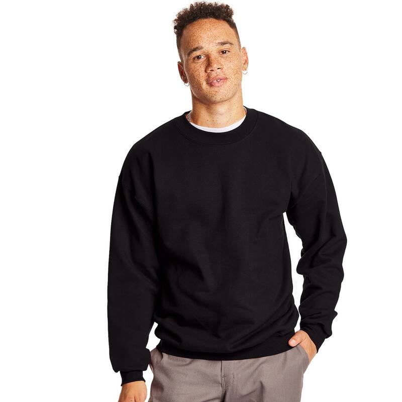 ヘインズ メンズ トップス Tシャツ スウェット コットン Men's Hanes Ultimate Cotton Sweatshirt Black ブラック