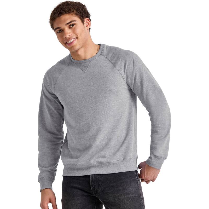 ヘインズ メンズ トップス Tシャツ パイル スウェット Men's Hanes Tri-Blend French Terry Sweatshirt Concrete Pe Heather ヘザー