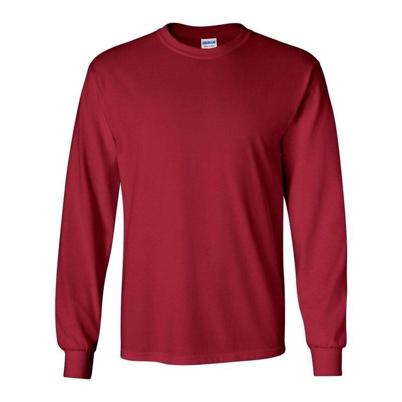 ギルダン メンズ トップス Tシャツ コットン Gildan Ultra Cotton Long Sleeve T-Shirt Cardinal Red レッド｜ReVida 店 7,755円