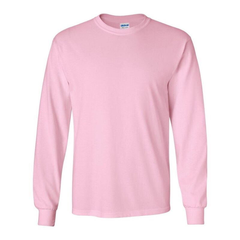 ギルダン メンズ トップス Tシャツ コットン Gildan Ultra Cotton Long Sleeve T-Shirt Light Pink ピンク 8,745円