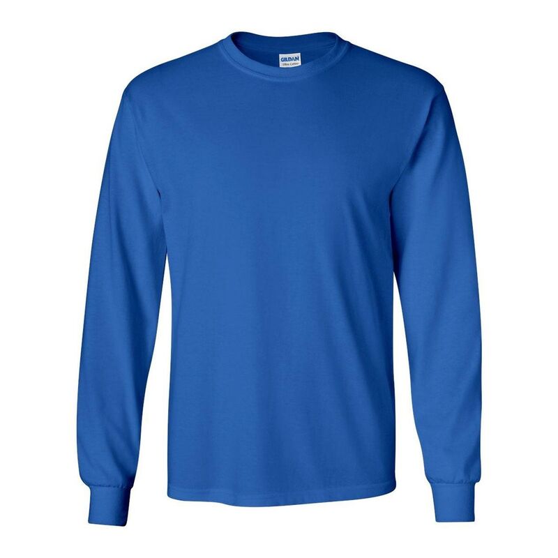 ギルダン メンズ トップス Tシャツ コットン Gildan Ultra Cotton Long Sleeve T-Shirt Royal