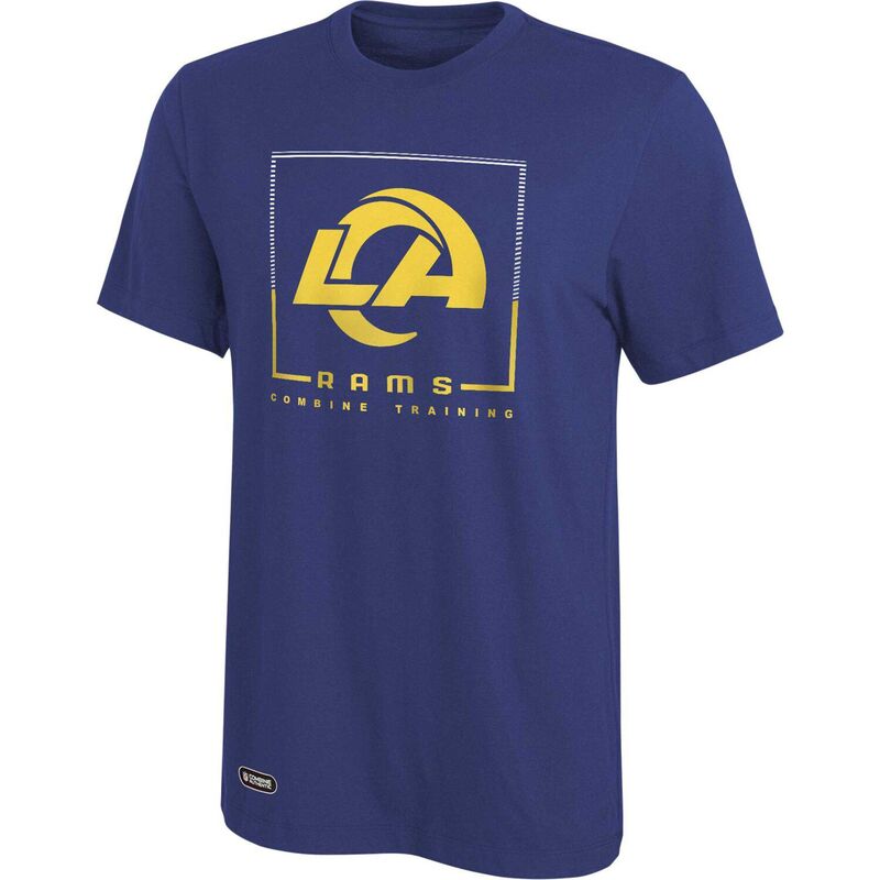 アウタースタッフ メンズ トップス Tシャツ Outerstuff Men's Royalos Angeles Rams Combine Authenticlutch T-Shirt Lar Blue ブルー