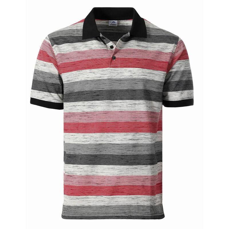ジョベルティ メンズ トップス Tシャツ レギュラーフィット ポロシャツ Gioberti Men's Club Stripe Regular Fit Polo Shirt Black ブラック