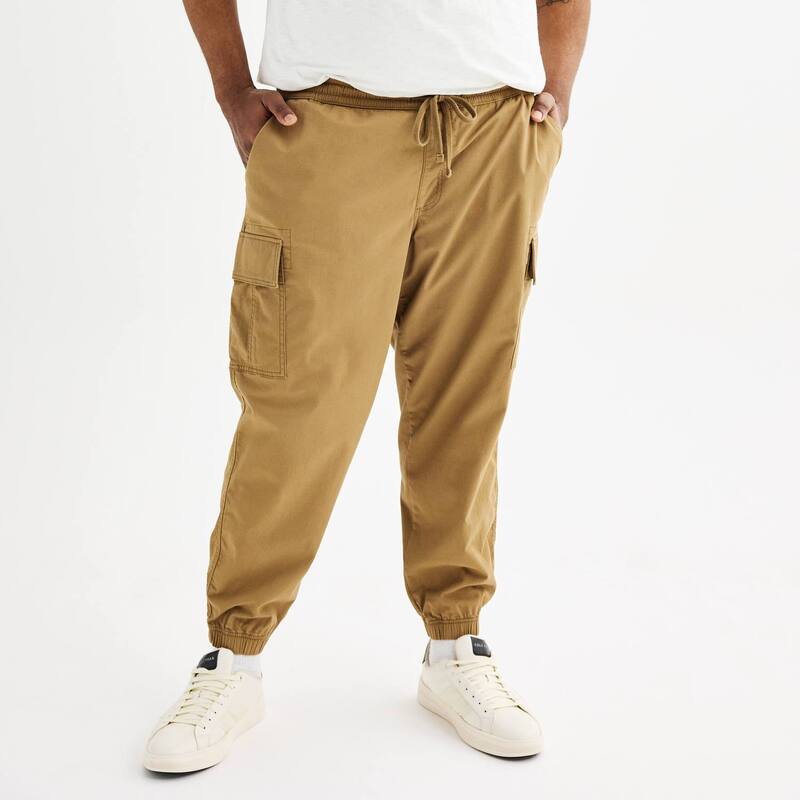 ソノマ メンズ ボトムス 心地好いズボン下 トール Big \u0026 Tall Sonoma Goods For Life Pull-On Cargo Jogger Pants Darkhaki カーキ ズボン・パンツ-メンズファッション