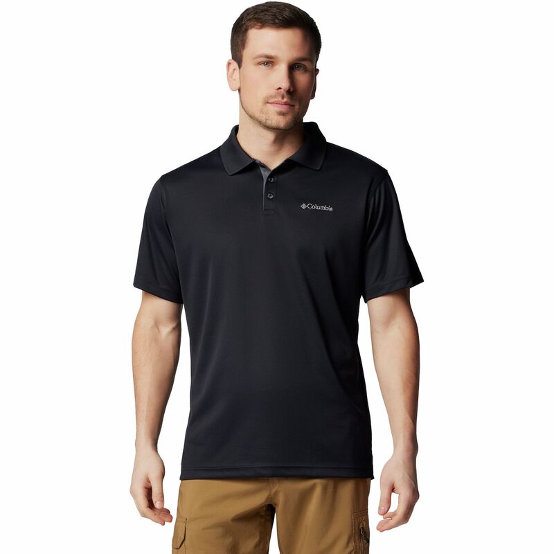 コロンビア メンズ トップス Tシャツ ポロシャツ トール Big & Tall Columbia Utilizeregular-Fit Polo Black Grill ブラック｜ReVida 店