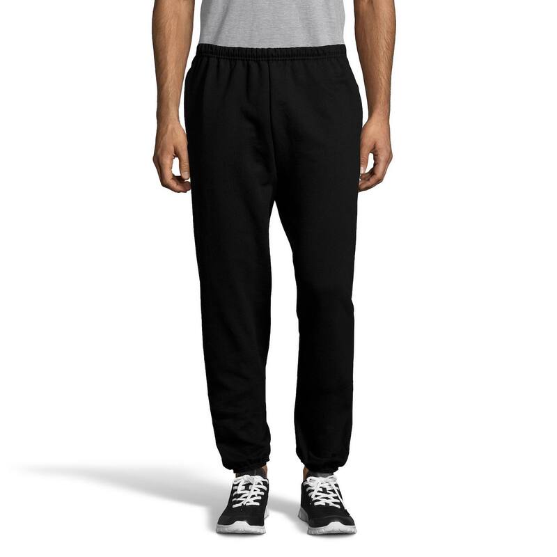 ヘインズ メンズ ボトムス カジュアルパンツ スウェットパンツ コットン Men's Hanes Ultimate Cotton Cinched-Leg Sweatpants Black ブラック