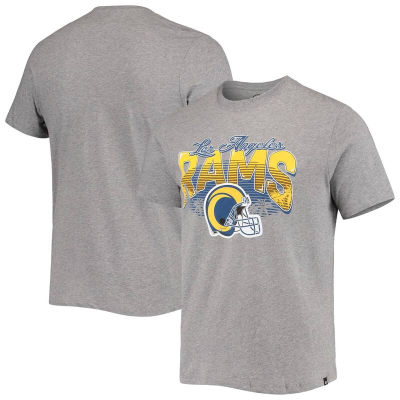 アンブランデッド メンズ トップス Tシャツ Unbranded Men's '47 Heathered Gray Los Angeles Ramsuperival Team T-Shirt Lar Grey グレー