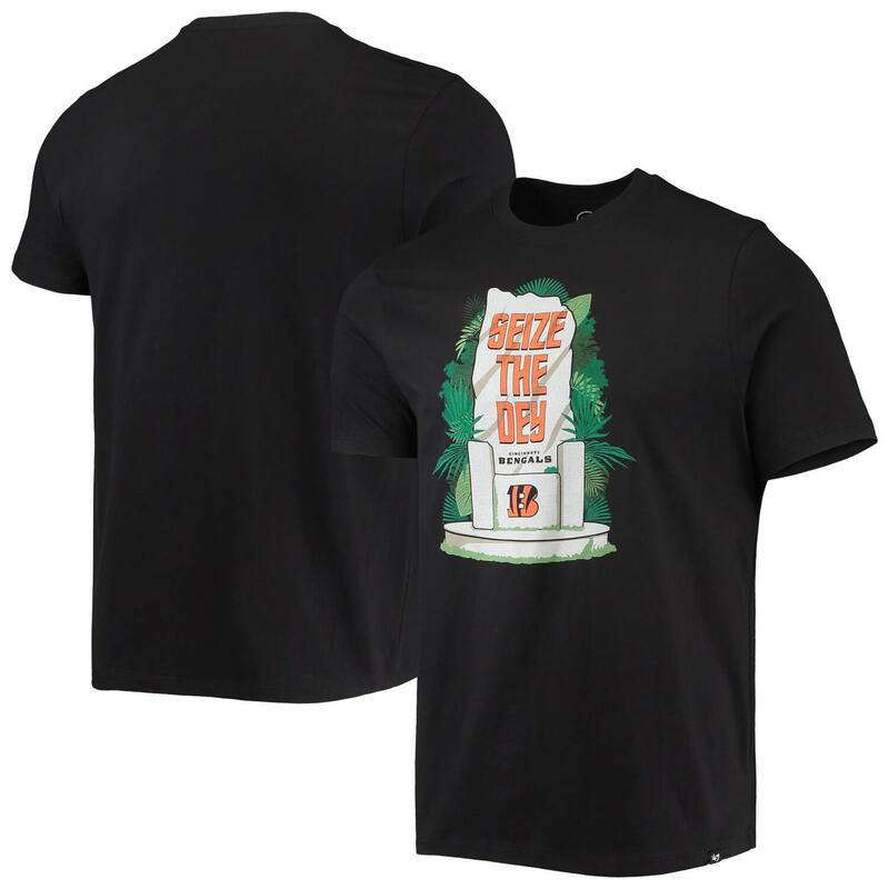 アンブランデッド メンズ トップス Tシャツ ロゴ Unbranded Men's '47 Black Cincinnati Bengals Logo Superival T-Shirt Bng Black ブラック