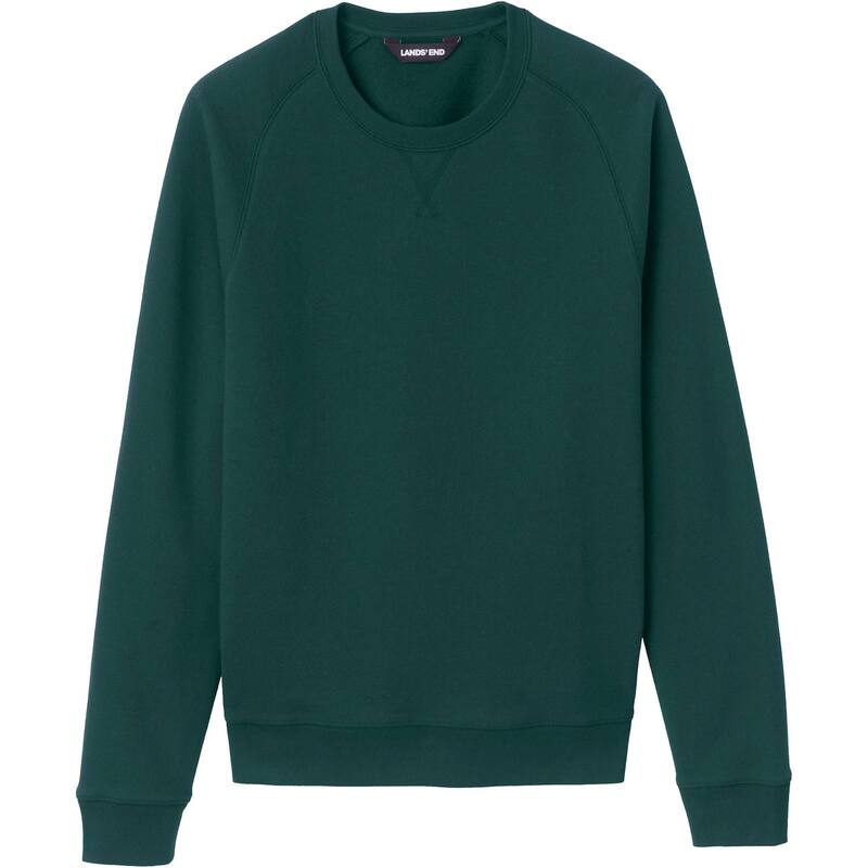 ランズエンド メンズ トップス Tシャツ クルーネック スウェット Adult Lands' End School Uniform Crewneck Sweatshirt Evergreen