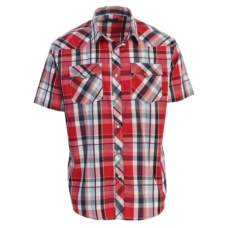 ジョベルティ メンズ トップス Tシャツ Gioberti Men's Western Cowboy Short Sleeve Shirt with Snap Buttons Red Blue White ホワイト 8,954円