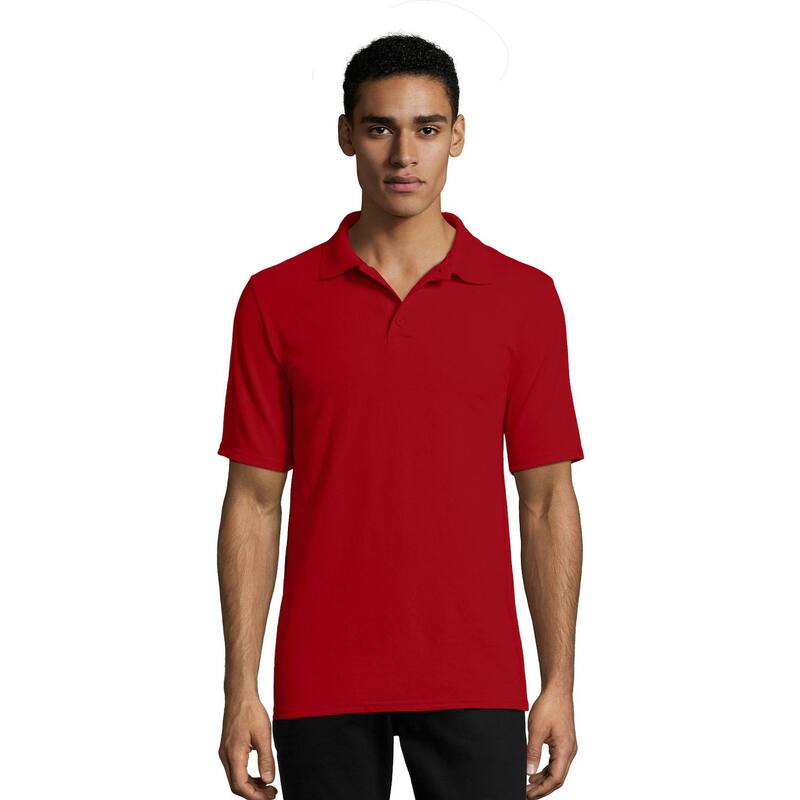 ヘインズ メンズ トップス ティーシャツ スポーツシャツ Men\u0027s Hanes X-Temp Fresh IQ Classic-Fit Pique Polo Deep Red1 トップス-Tシャツ・カットソー-メンズファッション