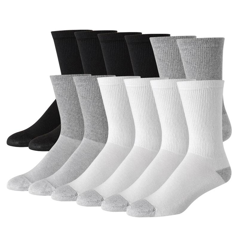 ヘインズ メンズ アンダーウェア 靴下 Men's Hanes 12 Pack Ultimate Soft & Durable Crew Socks Multi マルチカラー 7,441円