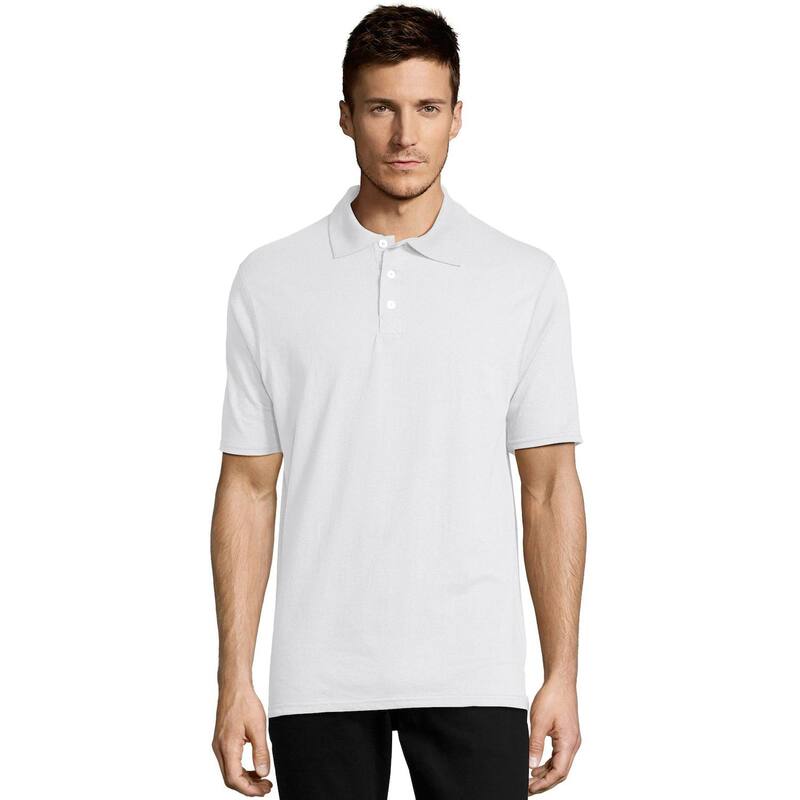 ヘインズ メンズ トップス Tシャツ ポロシャツ ジャージー Men's Hanes X-temp Jersey Polo White ホワイト