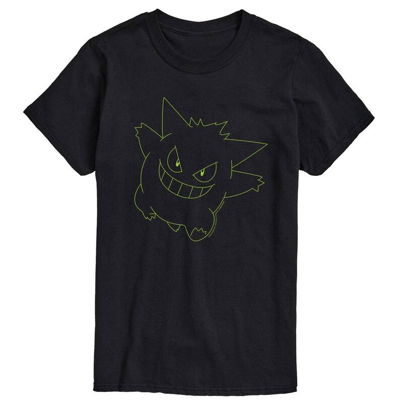 アニメキャラクター メンズ トップス Tシャツ トール Licensed Character Big & Tall Pokemon Gengar Big Face Tee Black ブラック