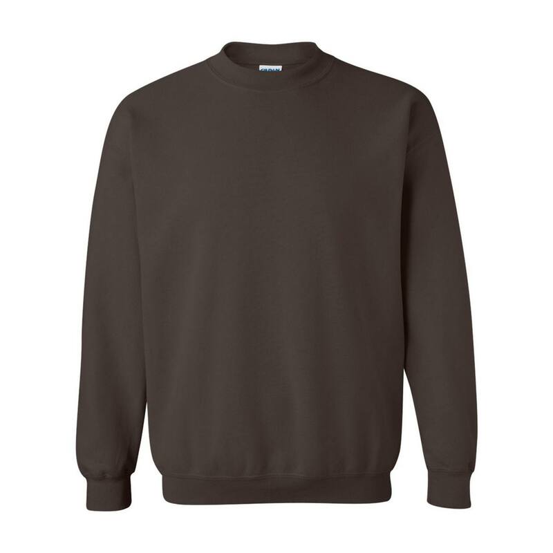 ギルダン メンズ アウター ニット・セーター クルーネック スウェット シャツ Gildan Heavy Blend Unisex Adult Crewneck Sweatshirt Dark Chocolate チョコレート|ReVida 店