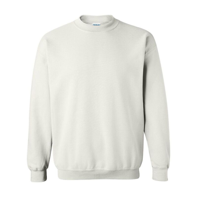 ギルダン メンズ アウター ニット・セーター クルーネック スウェット シャツ Gildan Heavy Blend Unisex Adult Crewneck Sweatshirt White ホワイト|ReVida 店