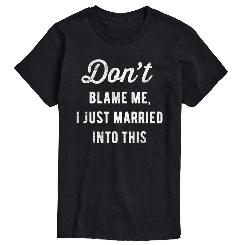 アニメキャラクター メンズ トップス Tシャツ トール Licensed Character Big & Tall Dont Blame Married Tee Black ブラック