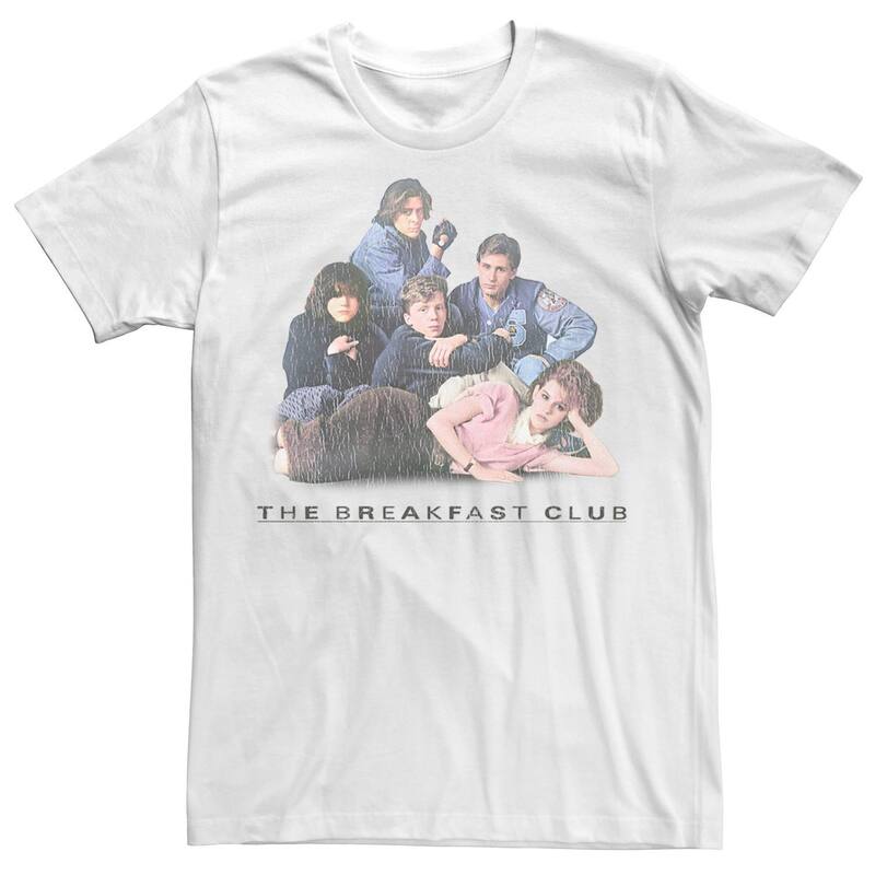 アニメキャラクター メンズ トップス Tシャツ Licensed Character Men's The Breakfast Club 80's Movie Tee White ホワイト