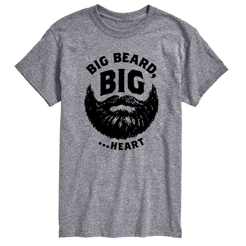 アニメキャラクター メンズ トップス Tシャツ トール グラフィック Licensed Character Big & Tall Big Beard Big Heart Graphic Tee Gray グレー