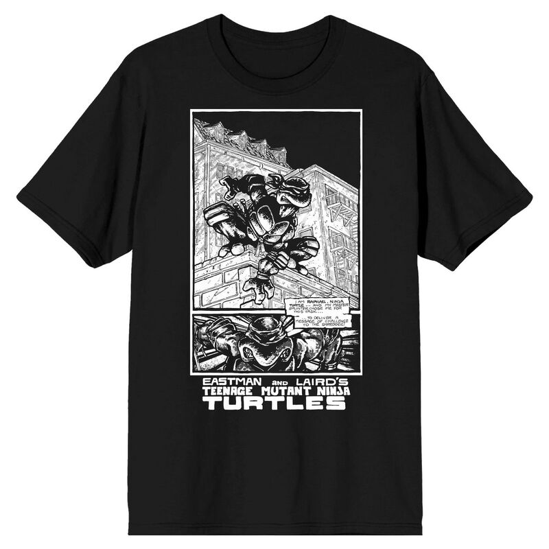 アニメキャラクター メンズ トップス Tシャツ グラフィック Licensed Character Men's Teenage Mutant Ninja Turtles Comic Origins Raphael Graphic Tee Black ブラック