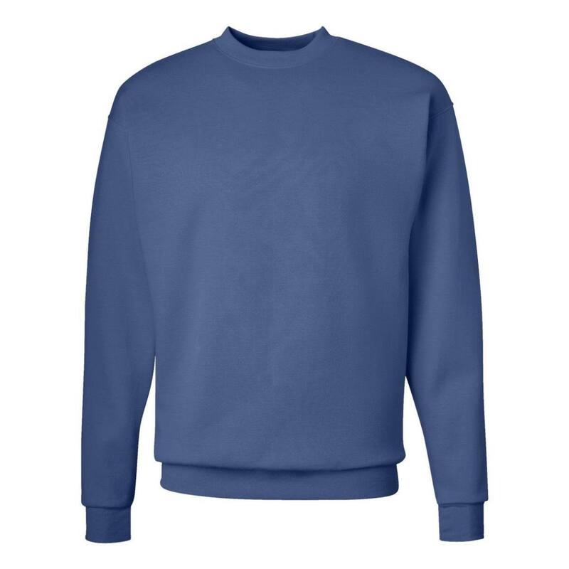 フロソ メンズ アウター ニット・セーター クルーネック スウェット シャツ Floso Plain Ecosmart Crewneck Sweatshirt Denim Blue デニム|ReVida 店