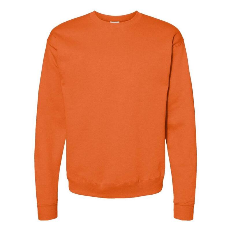 フロソ メンズ アウター ニット・セーター クルーネック スウェット シャツ Floso Plain Ecosmart Crewneck Sweatshirt Safety Orange オレンジ