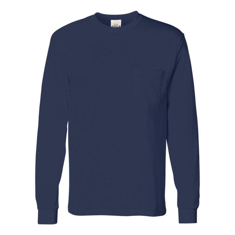 フロソ メンズ トップス Tシャツ Floso Authentic Long Sleeve Pocket-Shirt Navy ネイビー