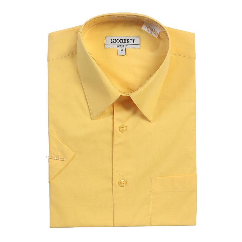 ジョベルティ メンズ トップス Tシャツ Gioberti Menhort Sleeve Solidresshirt Banana