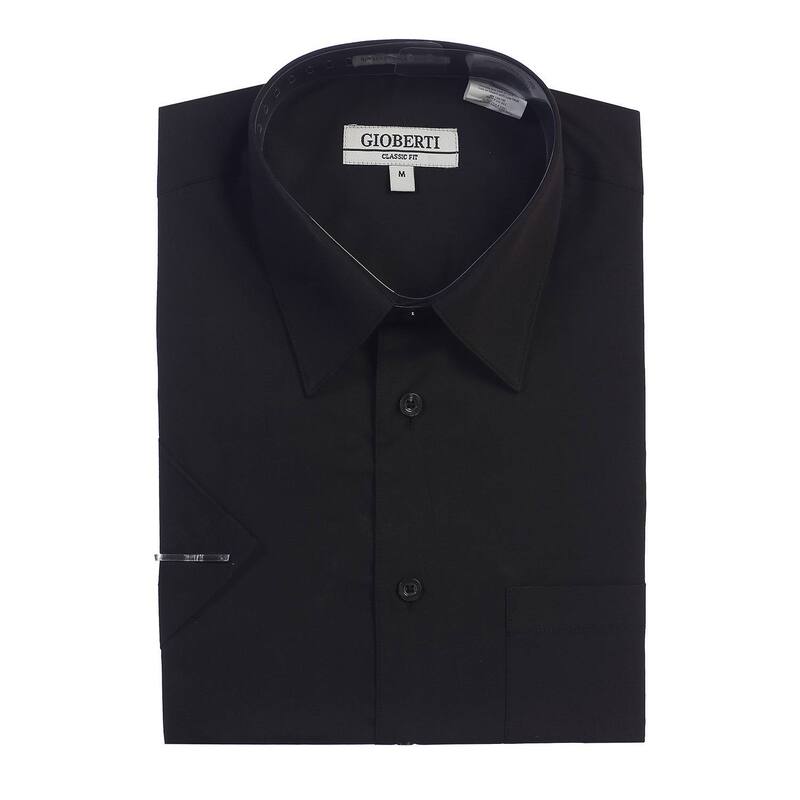 ジョベルティ メンズ トップス Tシャツ Gioberti Menhort Sleeve Solidresshirt Black ブラック