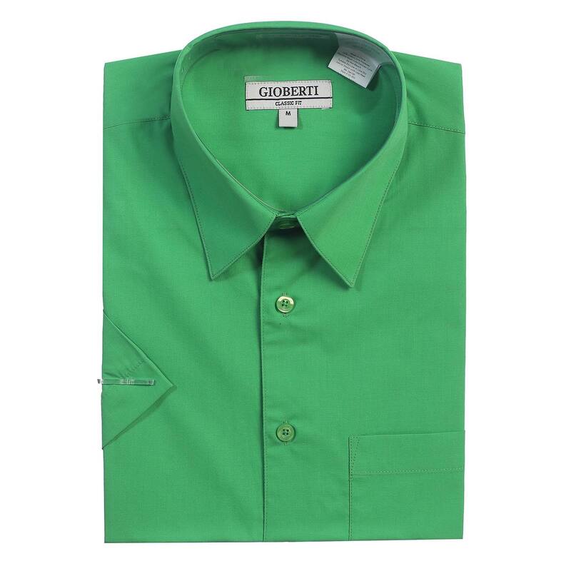 ジョベルティ メンズ トップス Tシャツ Gioberti Menhort Sleeve Solidresshirt Green グリーン
