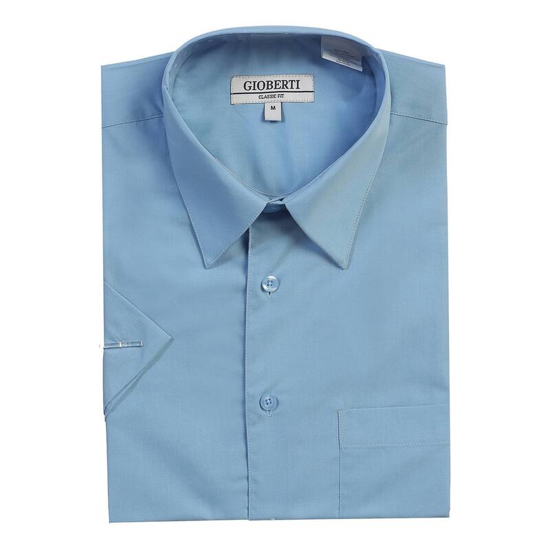 ジョベルティ メンズ トップス Tシャツ Gioberti Menhort Sleeve Solidresshirt Sky Blue ブルー