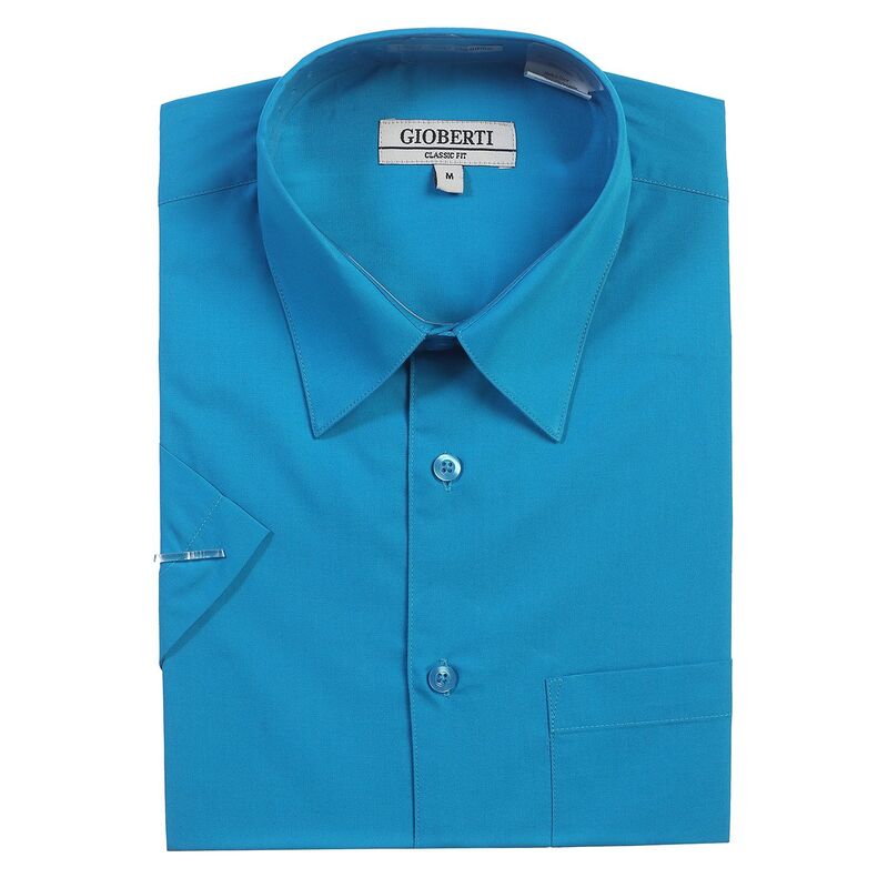 ジョベルティ メンズ トップス Tシャツ Gioberti Menhort Sleeve Solidresshirturquoise B ターコイズ