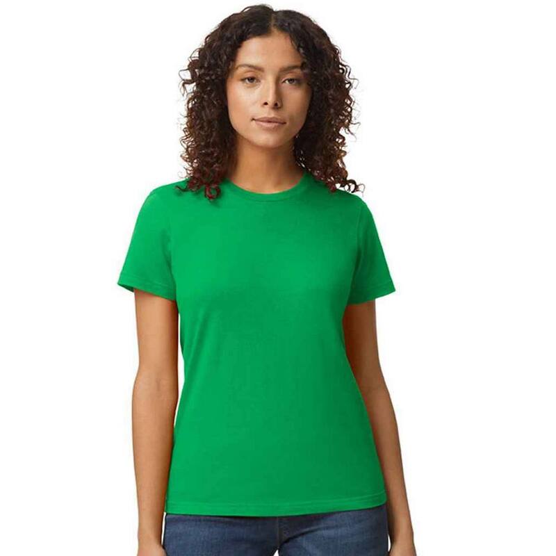 ギルダン レディース トップス Tシャツ Gildan Womens/Ladiesoft Midweight-Shirt Irish Green グリーン|ReVida 店