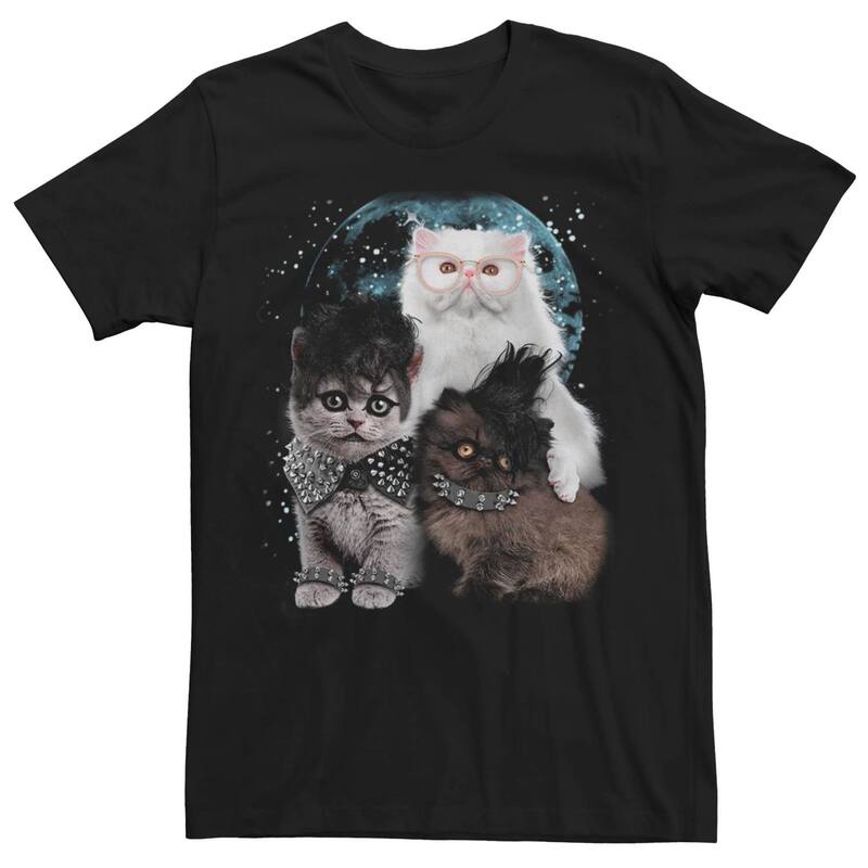 フィフスサン メンズ トップス Tシャツ Fifth Sun Men's Metal Catspace Poster Tee Black ブラック