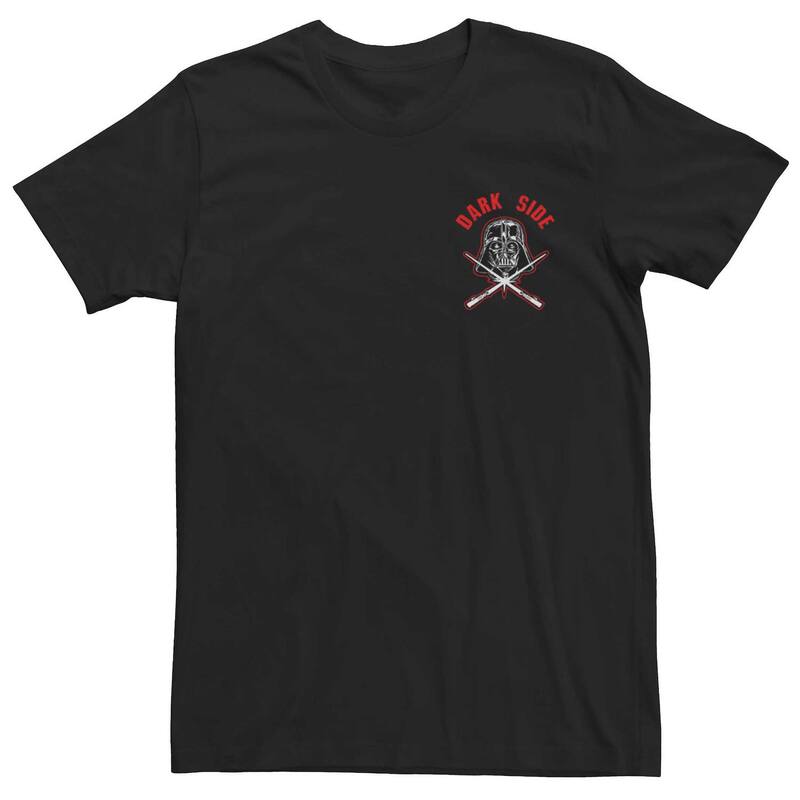アニメキャラクター メンズ トップス Tシャツ Licensed Character Men'star Wars Darth Vader Dark Side Tee Black ブラック