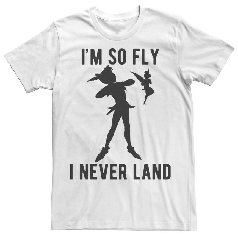 ディズニー メンズ トップス Tシャツ Men's Disney's Peter Pan I'm So Fly I Never Land Tee White ホワイト