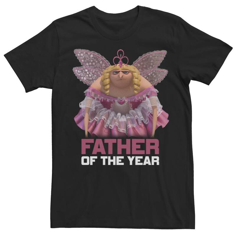 アニメキャラクター メンズ トップス Tシャツ ミニ Licensed Character Men's Despicable Me Minions Gru Fairy Father Tee Black ブラック